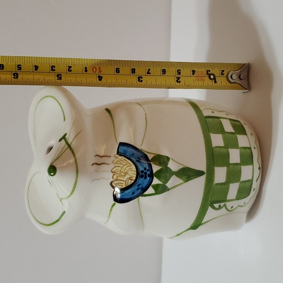 Vintage 1998 Laurie Gates Hand Painted Ceramic Mouse Parmesan Cheese Shaker - Picture 10 of 12